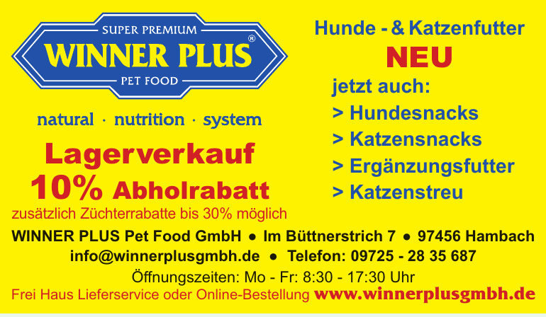Winner Plus Pet Food GmbH Winner Plus Pet Food GmbH