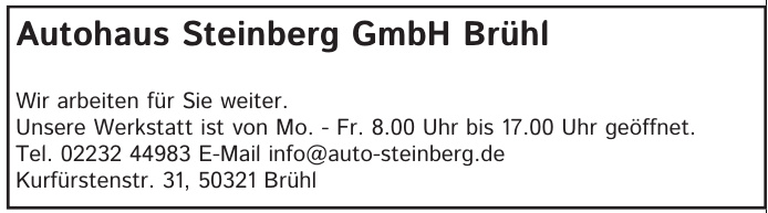 Autohaus Steinberg GmbH Autohaus Steinberg GmbH