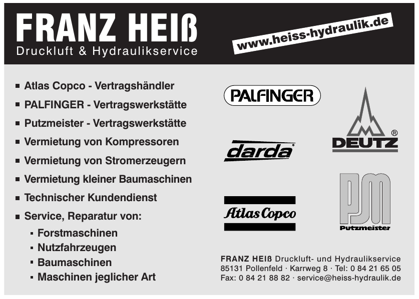 Franz Hieß Druckluft- und Hydraulikservice Franz Hieß Druckluft- und Hydraulikservice