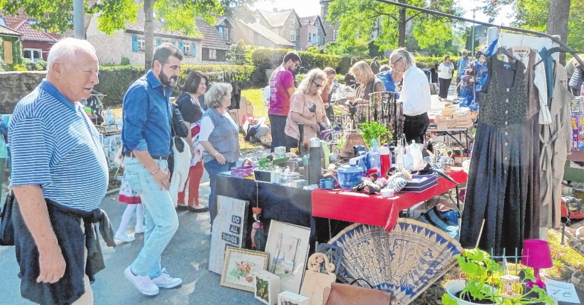 Ein Muss für viele Besucher des Ochsenfests ist der Flohmarkt. FOTO: HELMUT RIENECKER Ein Muss für viele Besucher des Ochsenfests ist der Flohmarkt. FOTO: HELMUT RIENECKER