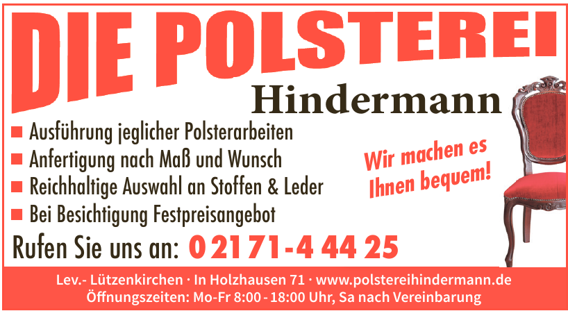 Die Polsterei Hindermann Die Polsterei Hindermann