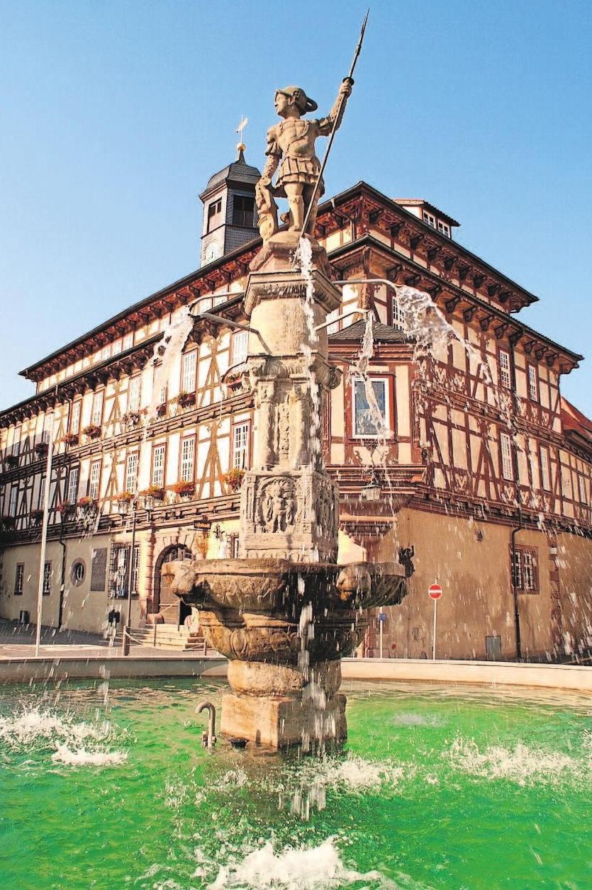 Der Heilige Vitus auf dem Vitusbrunnen. Der Heilige Vitus auf dem Vitusbrunnen.
