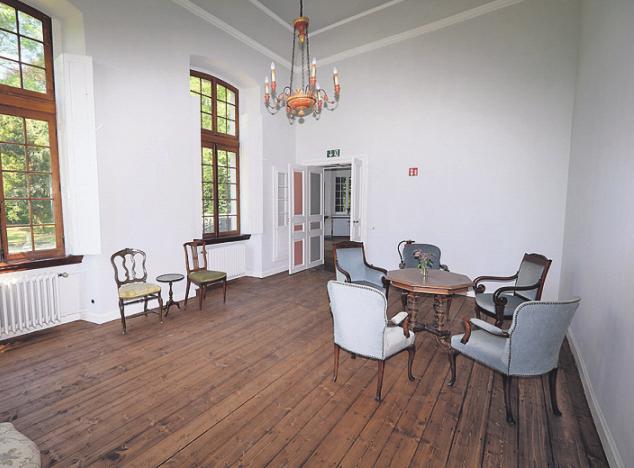 Die Decken im Schloss sind fünf Meter hoch. Foto: Schloss Arff Die Decken im Schloss sind fünf Meter hoch. Foto: Schloss Arff