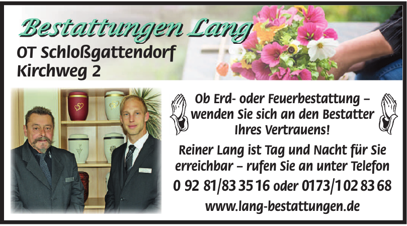 Bestattungen Lang Bestattungen Lang