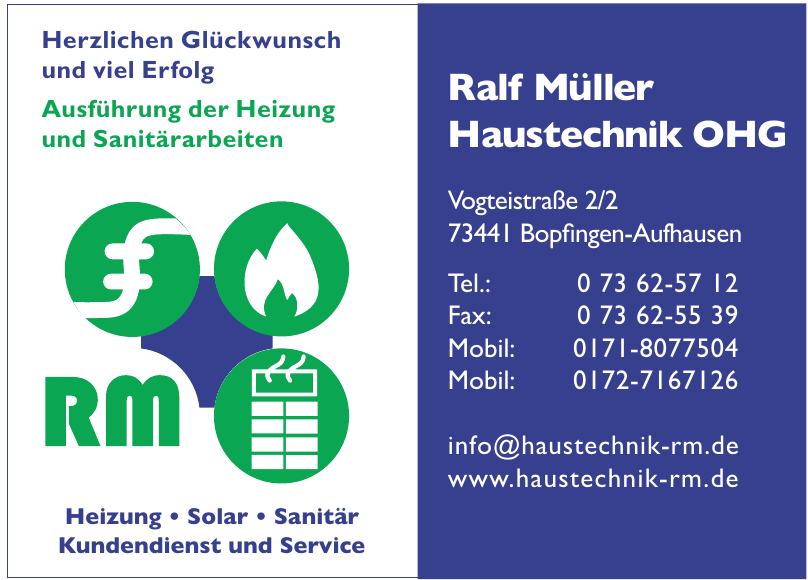 Ralf Müller Haustechnik OHG Ralf Müller Haustechnik OHG