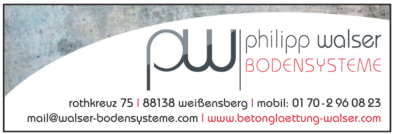 PW Philipp Walser PW Philipp Walser
