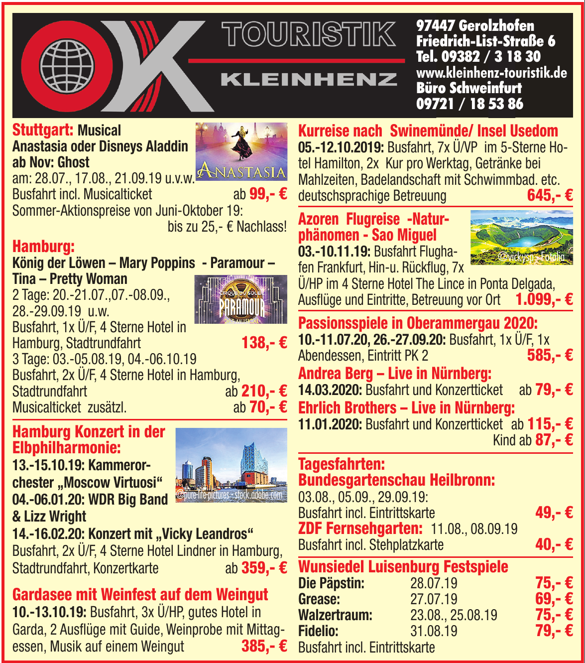 OK Touristik Kleinhenz OK Touristik Kleinhenz