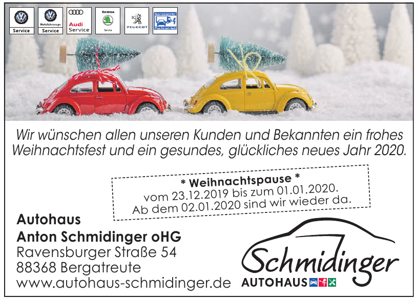Autohaus Anton Schmidinger oHG Autohaus Anton Schmidinger oHG