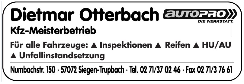 Dietmar Otterbach - Die Mehrmarkenwerkstatt Dietmar Otterbach - Die Mehrmarkenwerkstatt