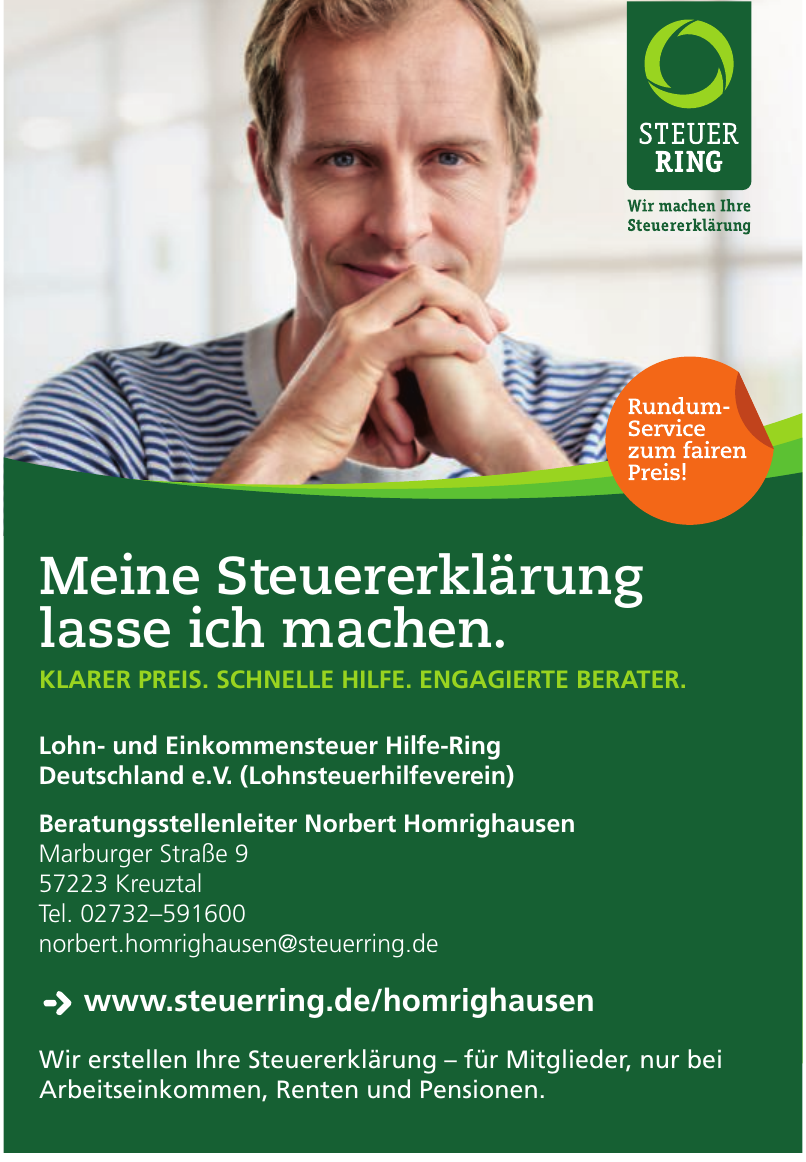 Beratungsstellenleiter Norbert Homrighausen Beratungsstellenleiter Norbert Homrighausen
