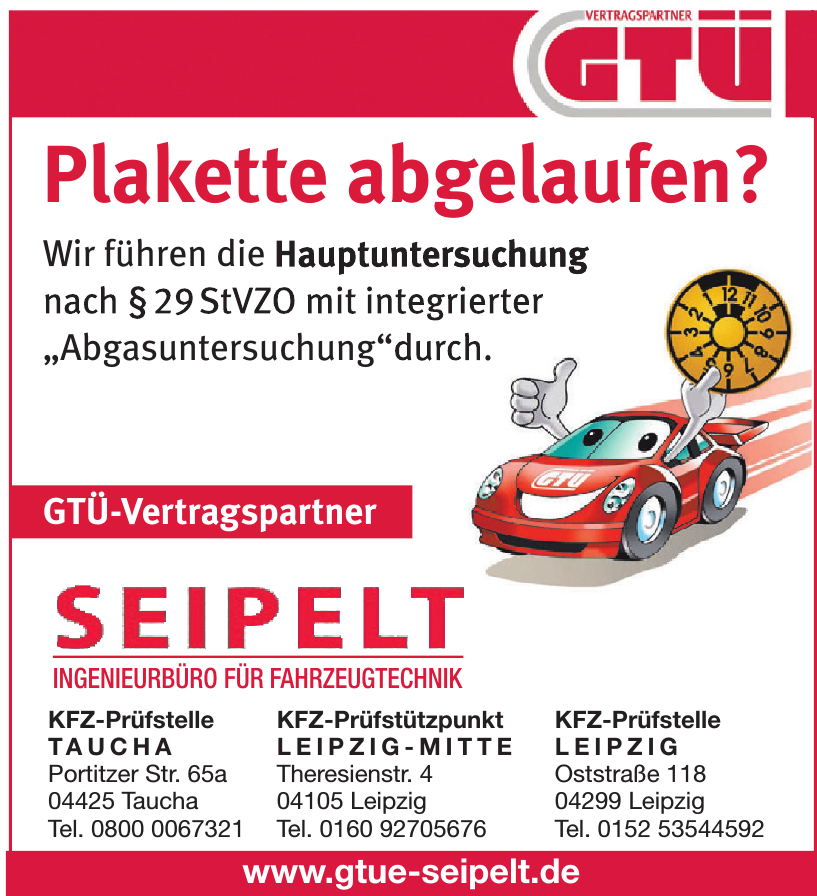 Ingenieurbüro für Fahrzeugtechnik Jens Seipelt Ingenieurbüro für Fahrzeugtechnik Jens Seipelt