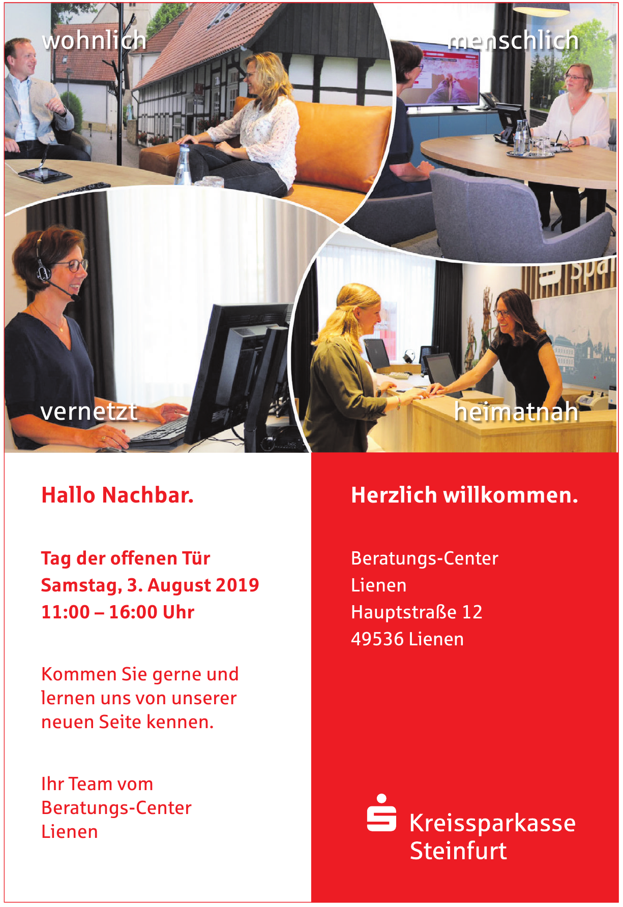 Kreissparkasse Steinfurt, Beratungs-Center Lienen Kreissparkasse Steinfurt, Beratungs-Center Lienen