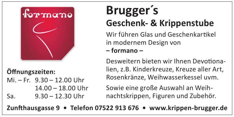 Brugger´s Geschenk- & Krippenstube Brugger´s Geschenk- & Krippenstube