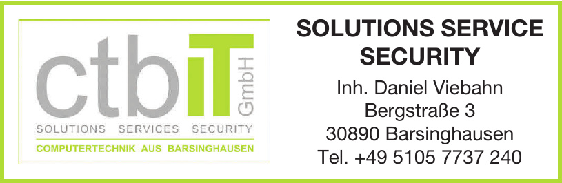 ctbiT Solutions Service Security GmbH