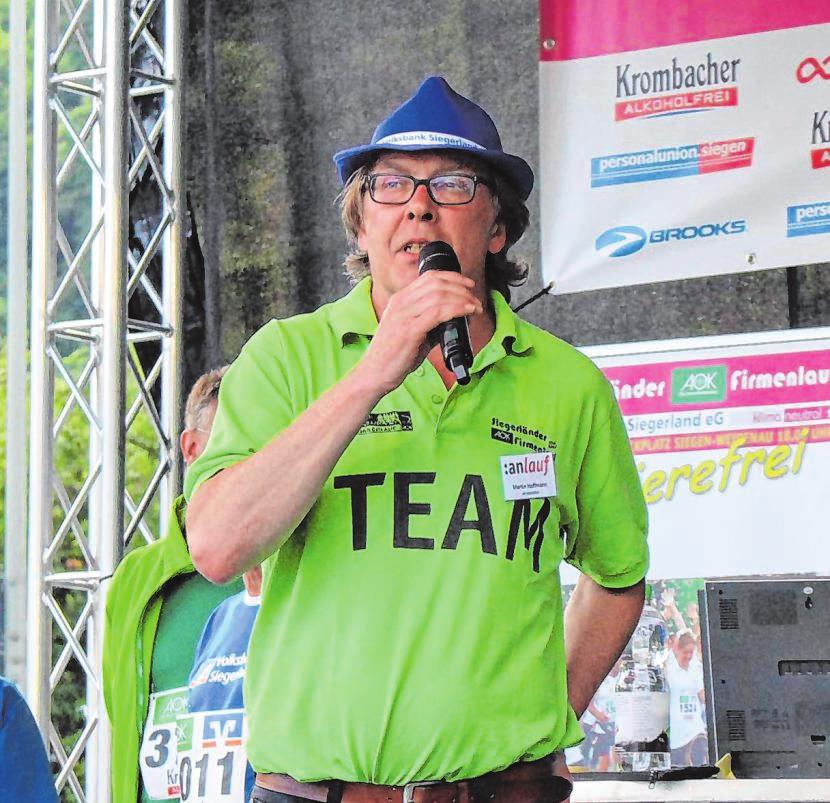 Erfinder und Cheforganisator Martin Hoffmann musste seine Pläne zweimal ändern und hat nun den 17. Firmenlauf in virtueller Form organisiert. Archivfoto: pm Erfinder und Cheforganisator Martin Hoffmann musste seine Pläne zweimal ändern und hat nun den 17. Firmenlauf in virtueller Form organisiert. Archivfoto: pm