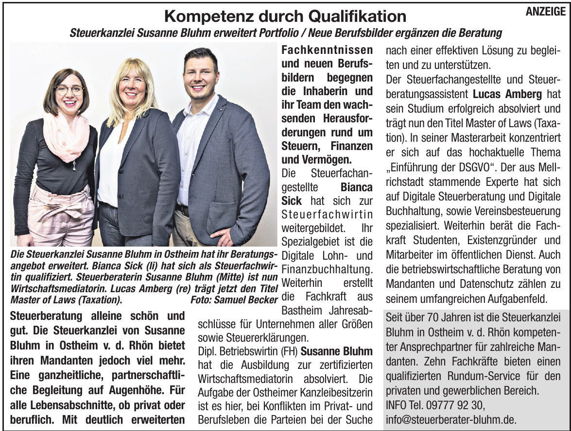 Bluhm Susanne Steuerberaterin Bluhm Susanne Steuerberaterin