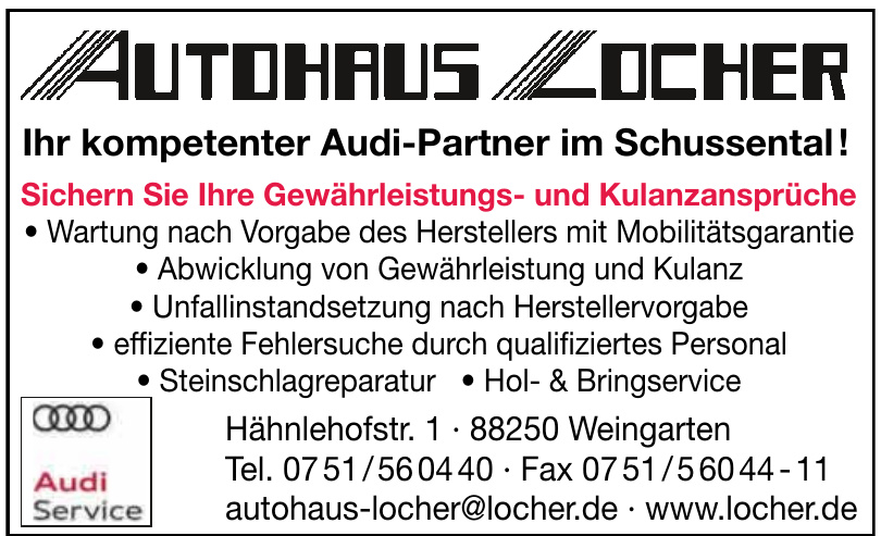 Autohaus Locher GmbH & Co. KG Autohaus Locher GmbH & Co. KG