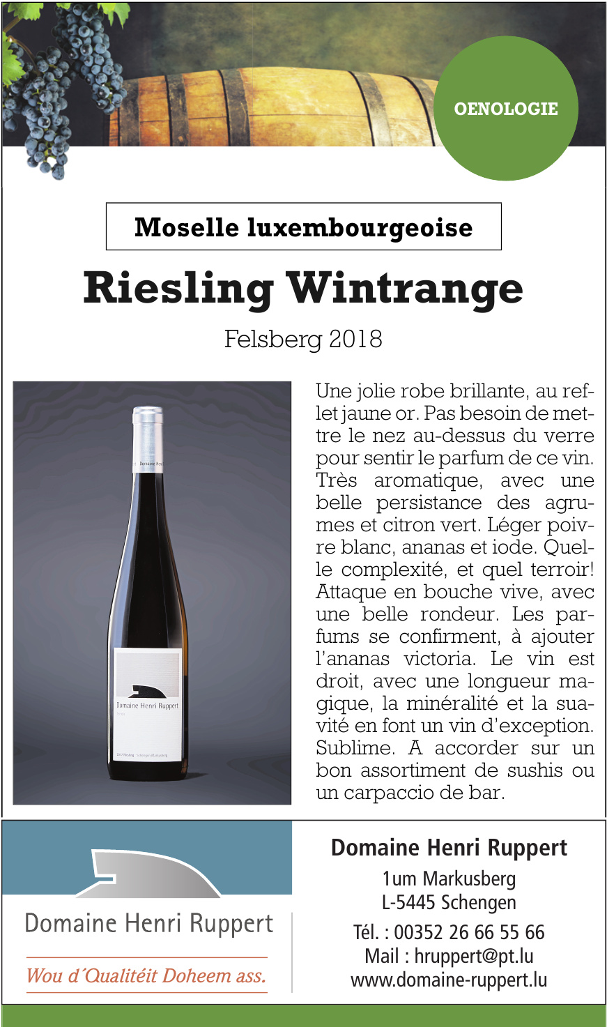 Domaine Henri Ruppert Domaine Henri Ruppert