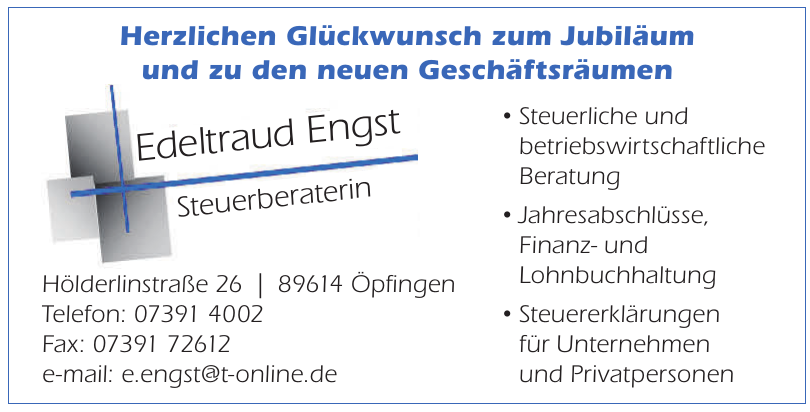 Edeltraud Engst Steuerberaterin Edeltraud Engst Steuerberaterin