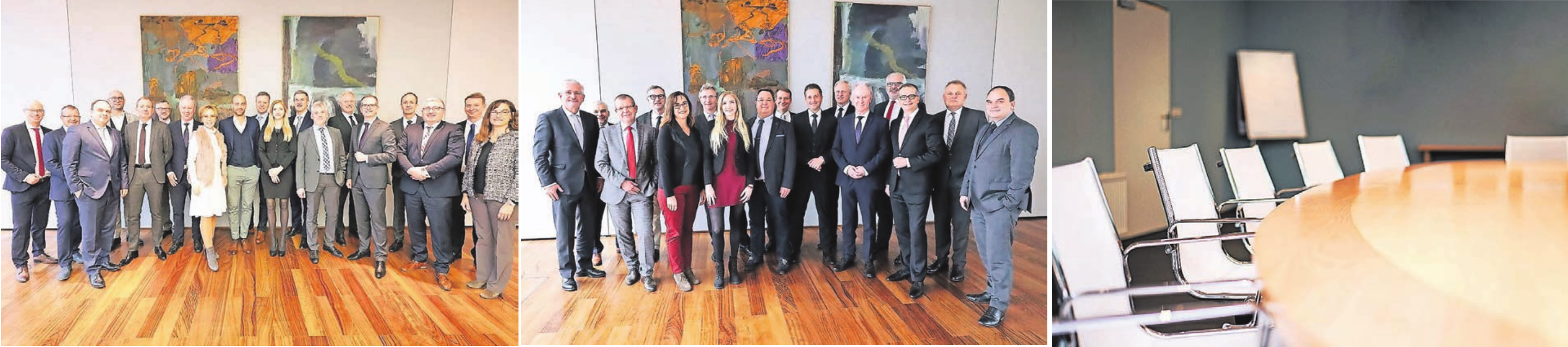 Das WZ-Forum Immobilien – hier die Teilnehmer von 2018 und 2019 – ist inzwischen als Expertenrunde etabliert. Im Corona-Jahr 2020 blieb der Konferenztisch leer. Die virtuelle Runde bot dennoch einen regen Austausch. Fotos: Alois Müller (2), Getty Images/cerro_photography Das WZ-Forum Immobilien – hier die Teilnehmer von 2018 und 2019 – ist inzwischen als Expertenrunde etabliert. Im Corona-Jahr 2020 blieb der Konferenztisch leer. Die virtuelle Runde bot dennoch einen regen Austausch. Fotos: Alois Müller (2), Getty Images/cerro_photography