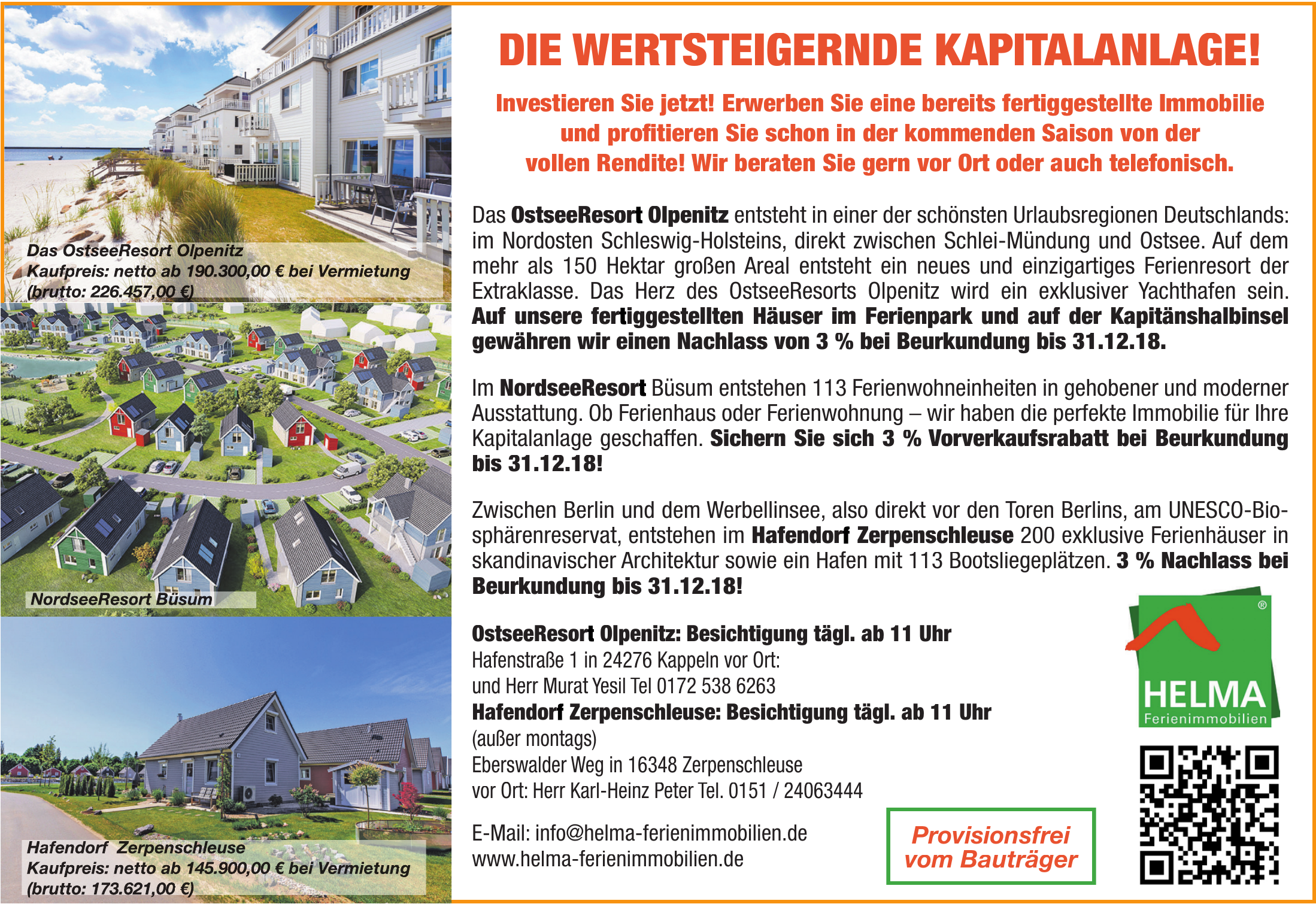 Helma Ferienimmobilien GmbH Helma Ferienimmobilien GmbH