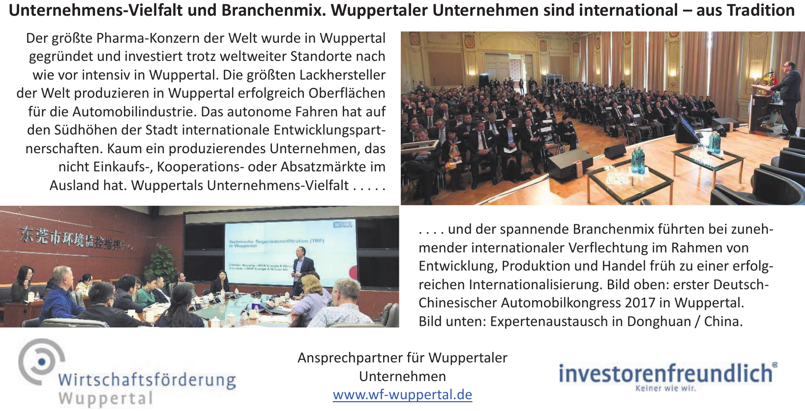 Wirtschaftsförderung Wuppental Wirtschaftsförderung Wuppental