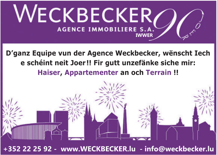 Weckbecker Agence Immobiliere S.A.