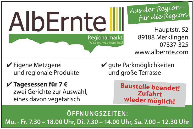 AlbErnte Regionalmarkt AlbErnte Regionalmarkt