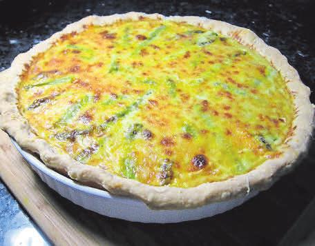 Eingebettet: Der zarte Quiche-Teig passt gut zum Edelgemüse. Eingebettet: Der zarte Quiche-Teig passt gut zum Edelgemüse.