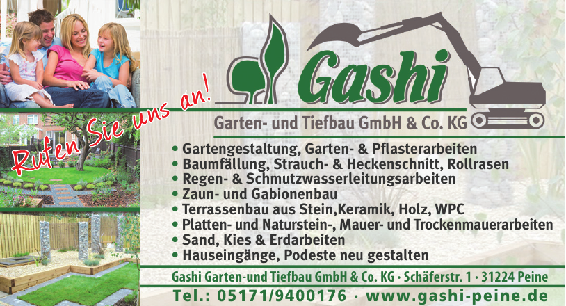 Gashi Garten- und Tiefbau GmbH & Co. KG Gashi Garten- und Tiefbau GmbH & Co. KG