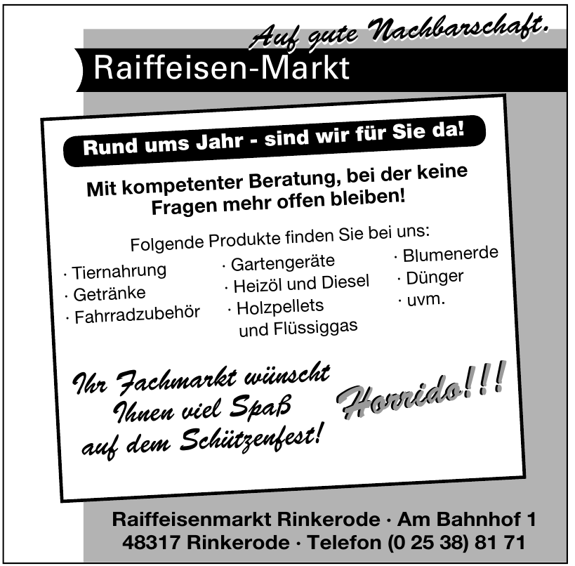 Raiffeisenmarkt Rinkerode Raiffeisenmarkt Rinkerode