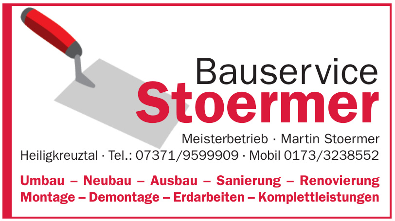 Bauservice Stoermer Bauservice Stoermer