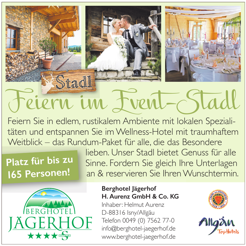 Berghotel Jägerhof Helmut Aurenz GmbH & Co. KG Berghotel Jägerhof Helmut Aurenz GmbH & Co. KG