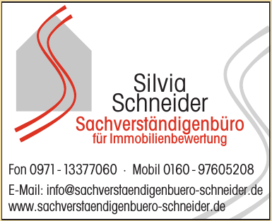 Silvia Schneider Sachverständigenbüro für Immobilienbewertung Silvia Schneider Sachverständigenbüro für Immobilienbewertung