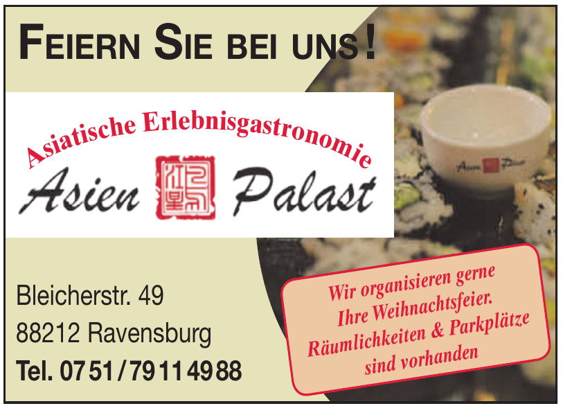 Asiatische Erlebnisgastronomie - Asien Palast Asiatische Erlebnisgastronomie - Asien Palast