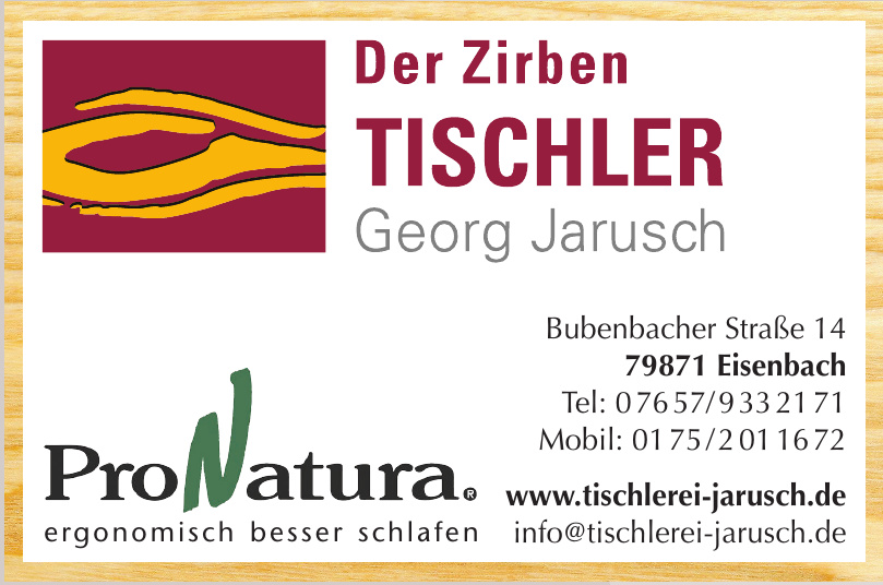 Der Zirben Tischler Georg Jarusch