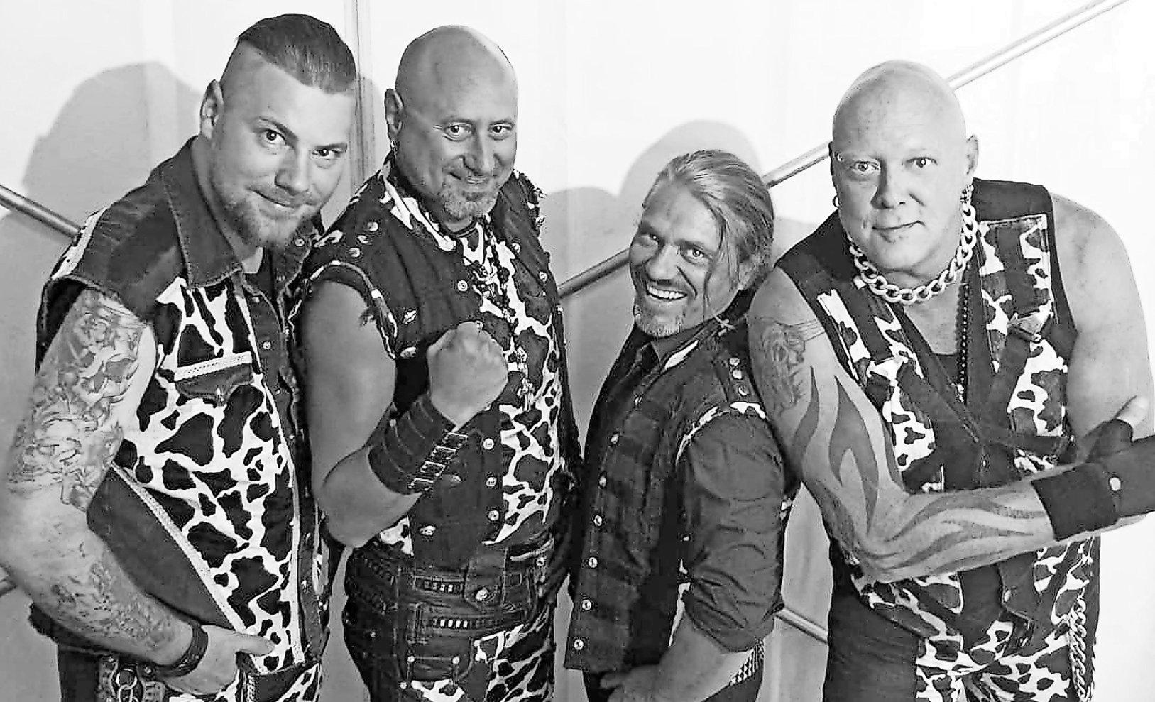 „United Four“ bezeichnet sich selbst als die härteste Tanzkapelle der Welt. Foto: Agentur „United Four“ bezeichnet sich selbst als die härteste Tanzkapelle der Welt. Foto: Agentur