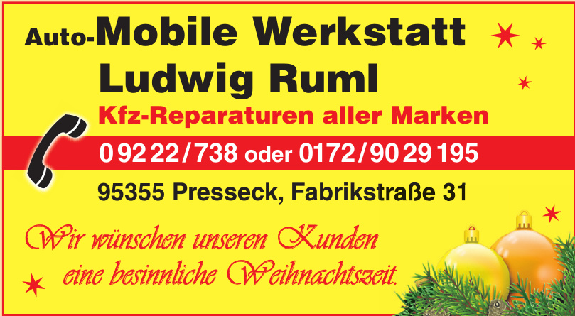 Auto-Mobile Werkstatt Ludwig Ruml Auto-Mobile Werkstatt Ludwig Ruml
