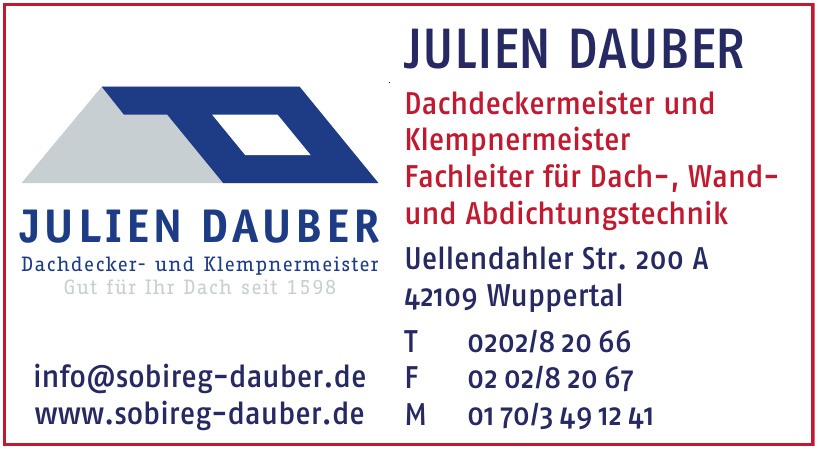 Sobireg Dauber - Dachdecker- und Klempnermeisterbetrieb Sobireg Dauber - Dachdecker- und Klempnermeisterbetrieb