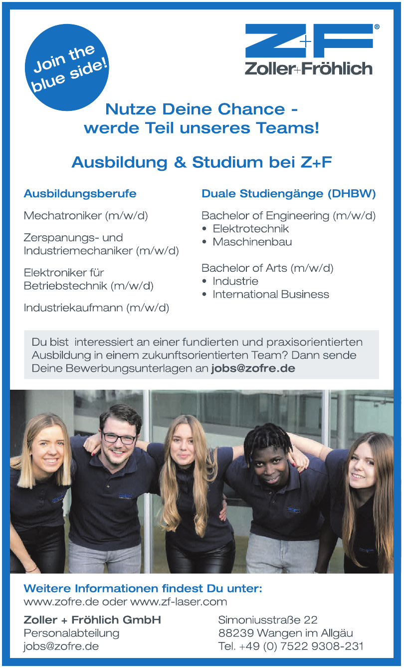 Zoller + Fröhlich GmbH Zoller + Fröhlich GmbH