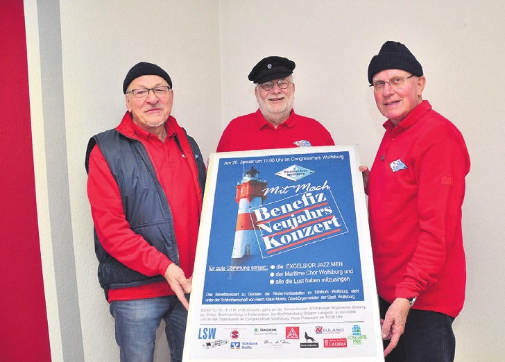 Der Maritime Chor Wolfsburg lädt am 20 Januar zum Benefizkonzert ein. Der Maritime Chor Wolfsburg lädt am 20 Januar zum Benefizkonzert ein.