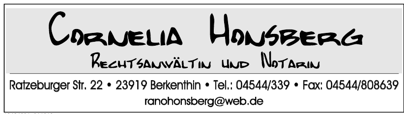 Cornelia Hansberg Cornelia Hansberg
