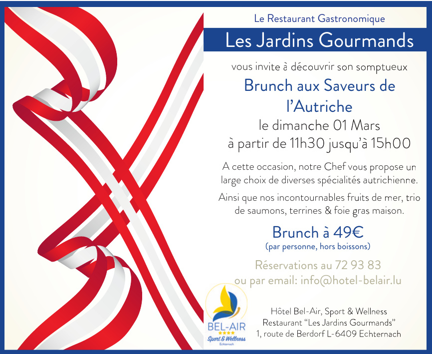 Hôtel Bel-Air - Sport & Wellness Restaurant “Les Jardins Gourmands”