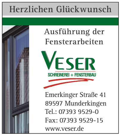 Veser Schreinerei und Fensterbau GmbH Veser Schreinerei und Fensterbau GmbH