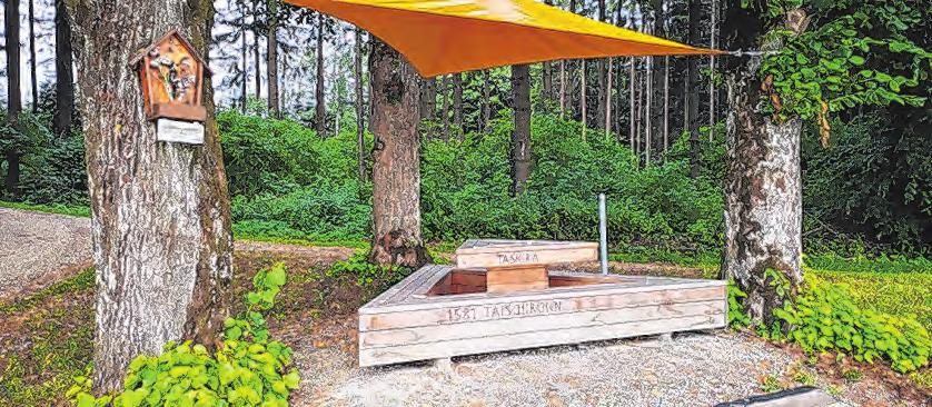 Das „Kapuzinerbankerl“ in Taiskirchen lädt zum Verweilen ein. Das „Kapuzinerbankerl“ in Taiskirchen lädt zum Verweilen ein.