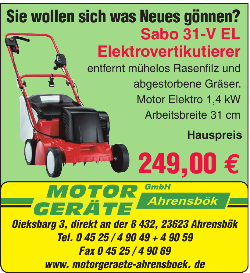 Motorgeräte Ahrensbök GmbH Motorgeräte Ahrensbök GmbH