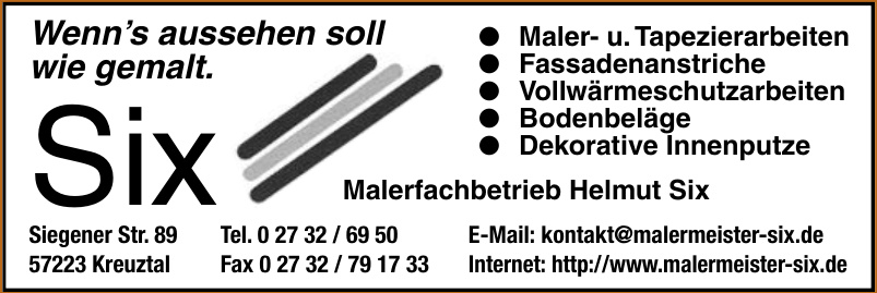 Malerfachbetrieb Helmut Six Malerfachbetrieb Helmut Six