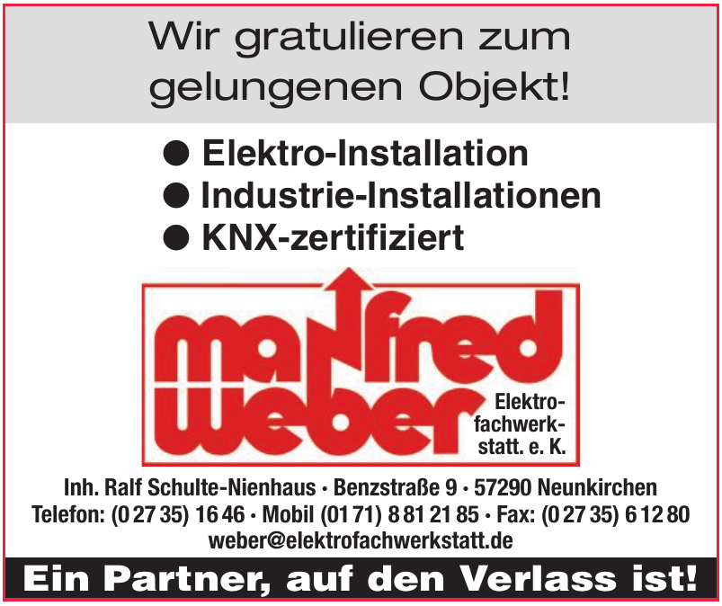 Manfred Weber Elektrofachwerkstatt. e. K. Manfred Weber Elektrofachwerkstatt. e. K.