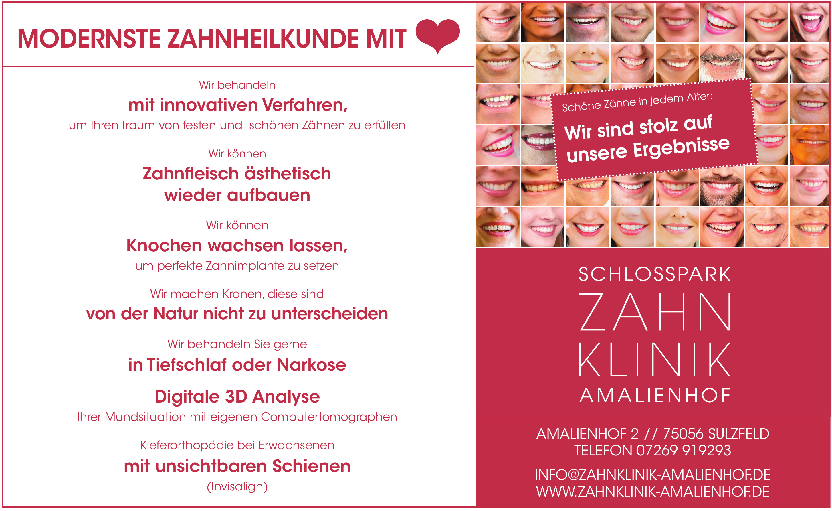 Schlosspark Zahnklinik Amalienhof Schlosspark Zahnklinik Amalienhof