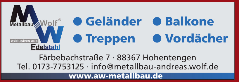 Metallbau Andreas Wolf Metallbau Andreas Wolf